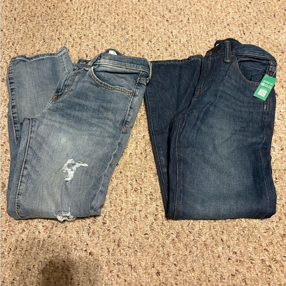Old Navy Karate Slim and Gap 90’s OG straight Jeans